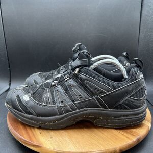 Dr. Comfort Mens Size 10.5 M 7611 Performance Black Mesh Stretch Sneaker Shoes